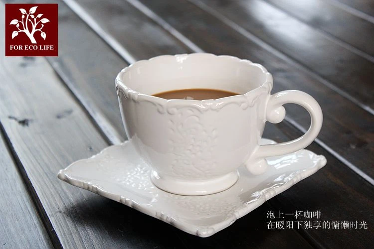 Фирменные высококачественные западные чашки + блюдце набор с двумя ушками и