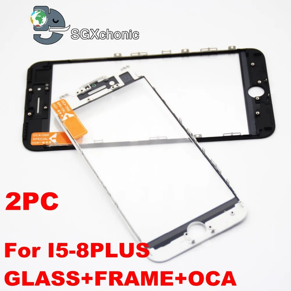 2 шт Холодный пресс 3 в 1 переднее стекло с рамкой OCA для iphone 5 5s 6 6s 7 8 plus ремонт