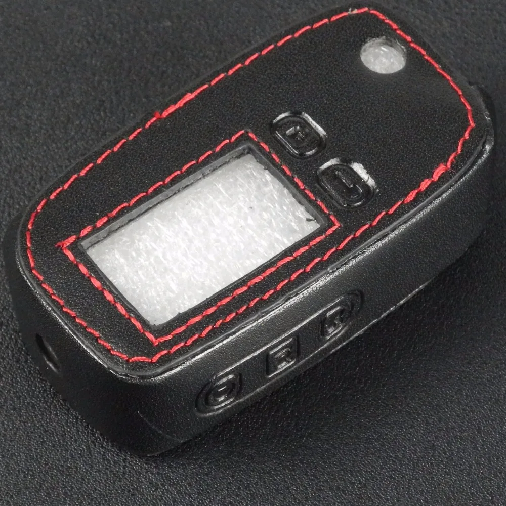 jingyuqin Remote Folding Flip 5 Buttons Leather Case Fob Cover For Tomahawk TW9010 TW9020 TW9030 Two Way Alarm System | Автомобили и