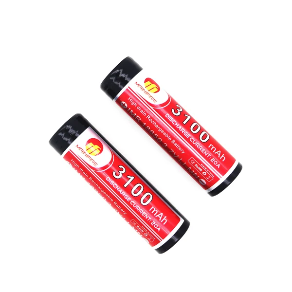 Электронная сигарета Mainifire 18650 батарея 3100mah 20a 3 7 v литий-ионный полимерный