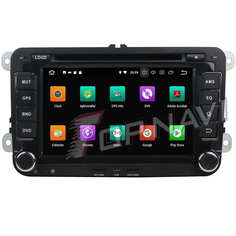 Topnavi Android 9 0 автомобильный DVD головное устройство плеер для VW PASSAT Golf TOUAREG Santana