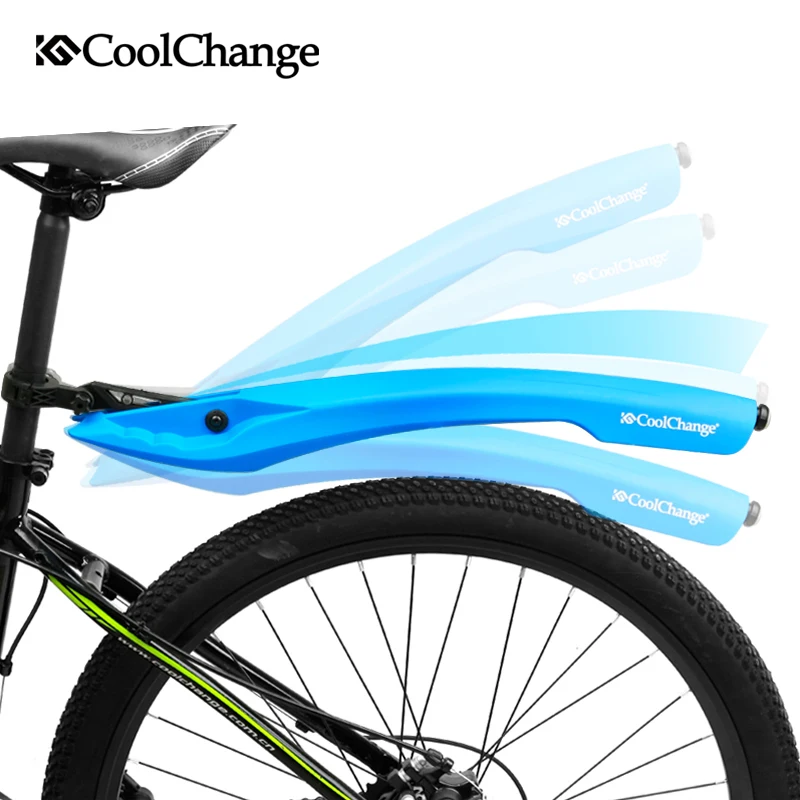 CoolChange велосипед крылья 26 ''спереди светодио дный сзади LED брызговик Набор