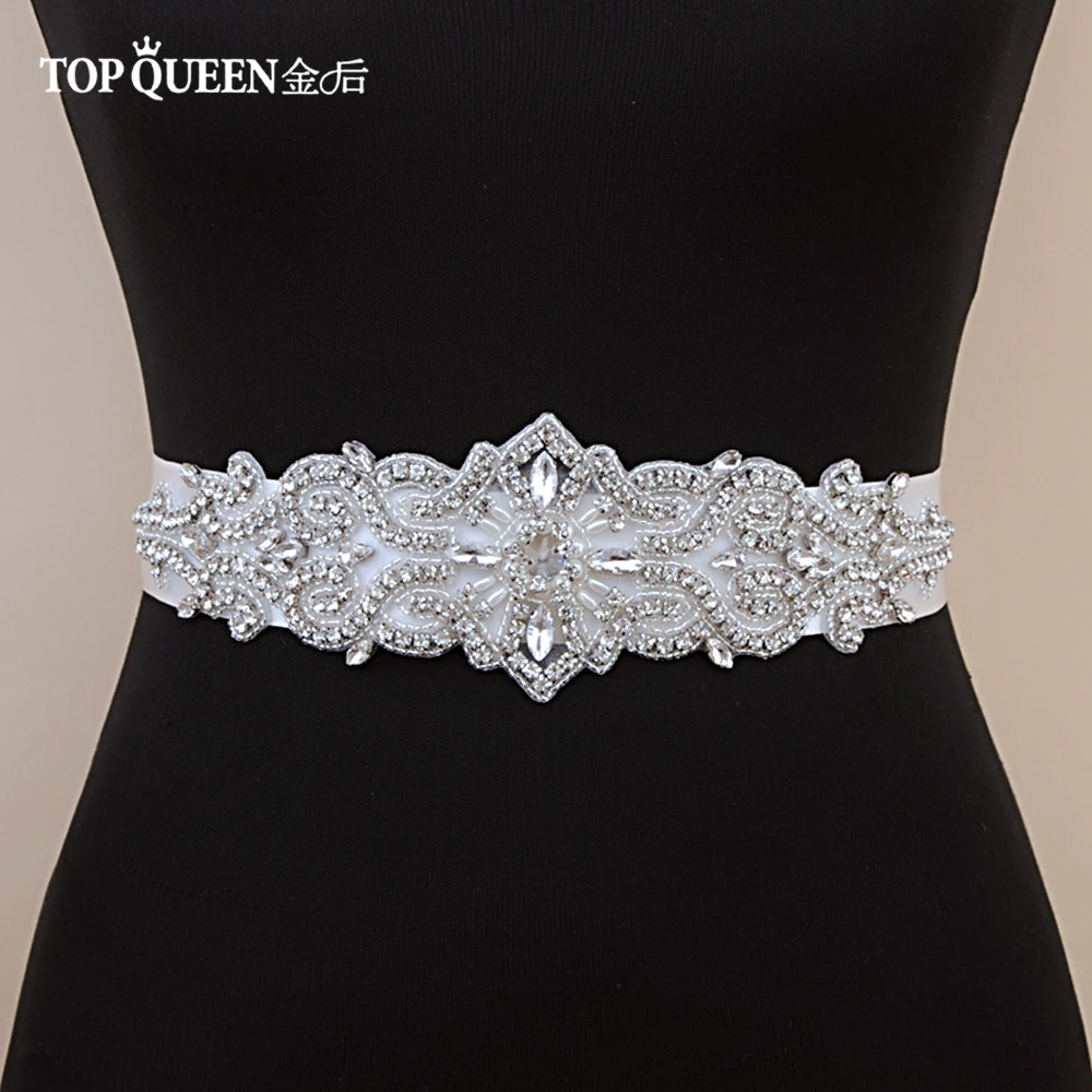 TOPQUEEN S26 роскошные стразы свадебные платья пояса для женщин с кристаллами невесты