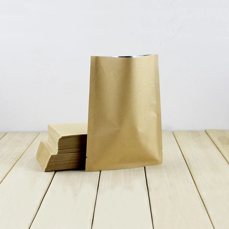 100 шт. коричневая Вакуумная упаковочная сумка для пищевых продуктов толстые