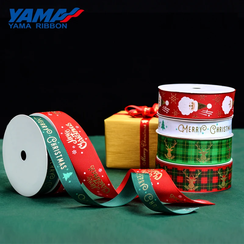 YAMA 9 16 25 мм Широкий корсаж Рождественская лента 3/8 ярдов/рулон 5/8 1 дюйм ленты для