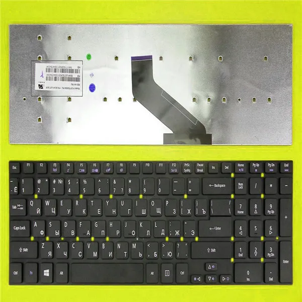 Новая русская клавиатура для ноутбука ACER Aspire 5755G 5830T черная Русская
