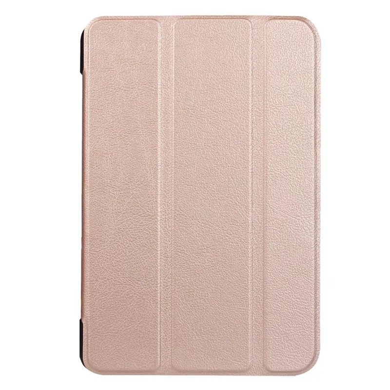 Чехол для huawei Медиа Pad T3 8,0 чехол сплошной тонкий откидной крышкой функцией подставки умной чехол PC защитный чехол+ Защитная пленка на экран, ручка-стилус - Цвет: Rgold