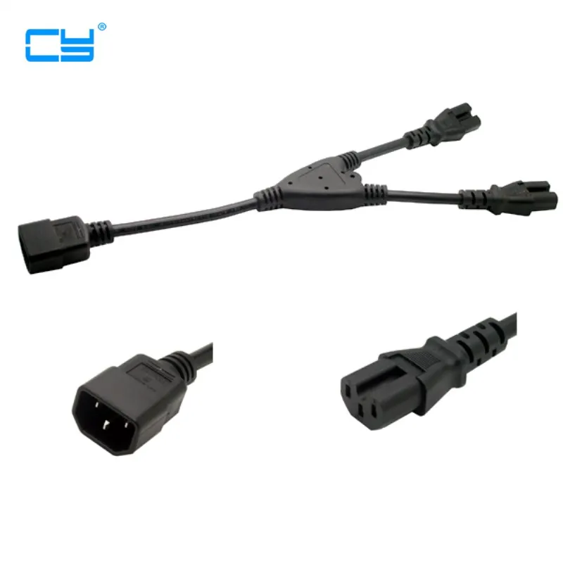 Высококачественный Y-разветвитель IEC 320 C14 папа-2 шт. C13 Мама около 0 32 м 1 | Компьютеры