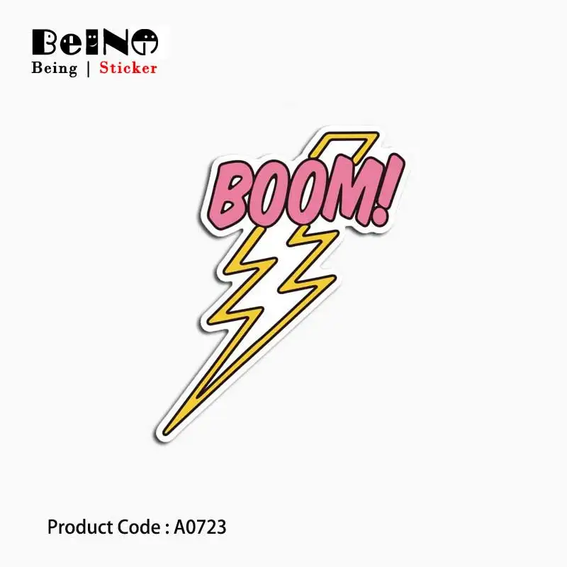 Стрелы Lightning мультфильм Стикеры милый розовый DIY Водонепроницаемый чемодан