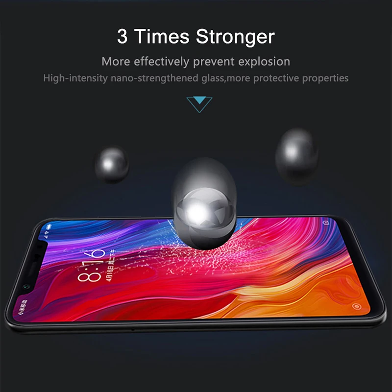 Закаленное стекло 9H для Xiao mi Pocophone F1 Poco Защита экрана Xio Red 5 Plus 6 Pro 6X A2 Lite Max 3 пленка |