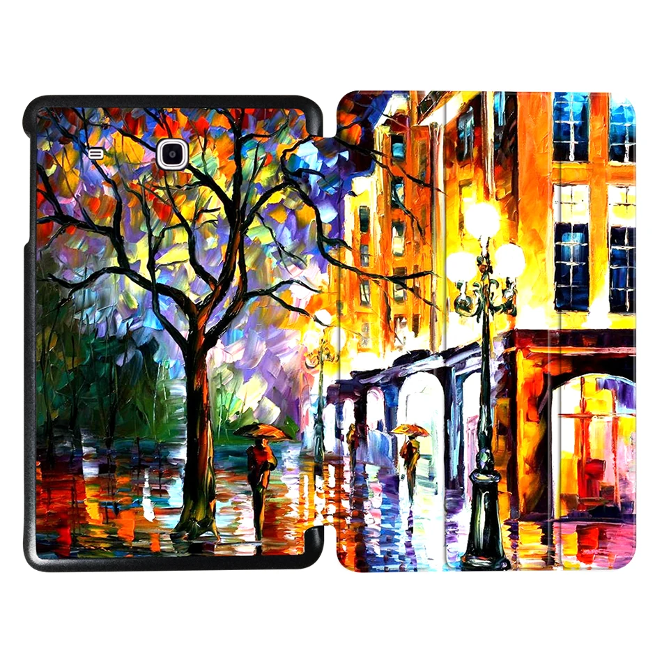 SS18 MTT чехол для samsung Galaxy Tab E 9,6 ''T560 SM-T560 T561 T565 T567V флип-чехол из полиуретановой кожи для планшета граффити защитный чехол - Цвет: SS18
