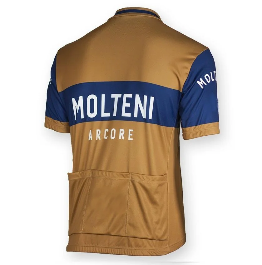 Для мужчин ретро Molteni Велоспорт Джерси лето pro team велосипедная форма Велосипедный спорт одежда roupas ciclismo Майо Топы корректирующие