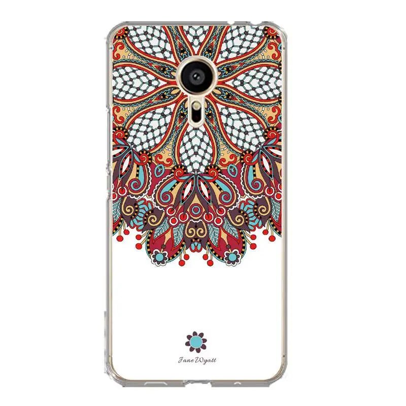 Mandala Soft Clear TPU Phone Case For meilan MX6 pro6 U20 U10 A5 M5 M5S E E2 Fruit Flora Printed Coque Funda Cover Free Shipping | Мобильные
