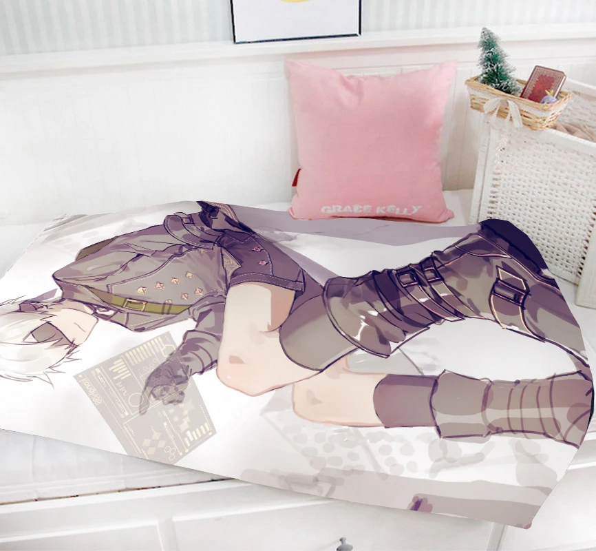 Домашний текстиль NieR:Automata Anime YoRHa No.9 Тип S 95x55 см мини Однослойная фланелевая ткань