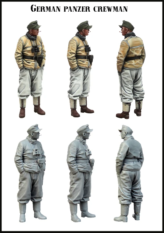 Масштаб 1/35 фигурки из смолы немецкий Panzer Crewman модельные наборы|Наборы для сборки