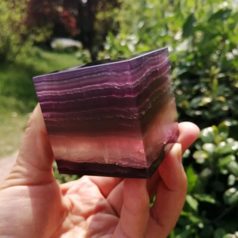 Природный Флюорит куб камень красочный флюорит драгоценный Dec Cristal Islande Pierre Naturelle