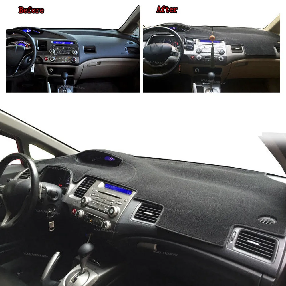 Для Honda Civic 4 двери седан 2006 2011 интерьер приборной панели крышки Dashmat Даш Мат Pad