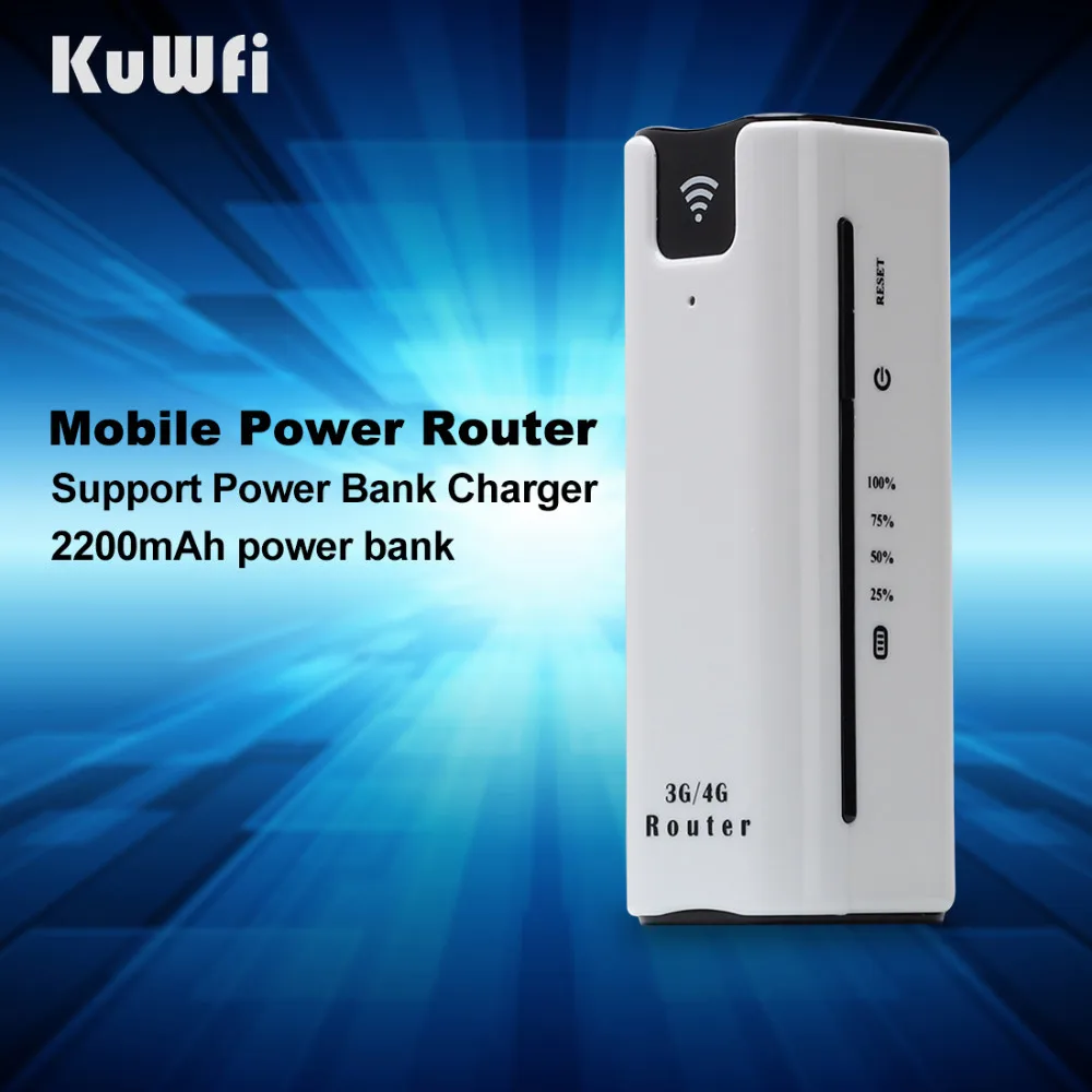 KuWFi 21,6 Мбит/с разблокированный Открытый путешествия 3g Wifi роутер беспроводной смарт мобильный WiFi роутер внешний аккумулятор маршрутизатор с слотом для sim-карты