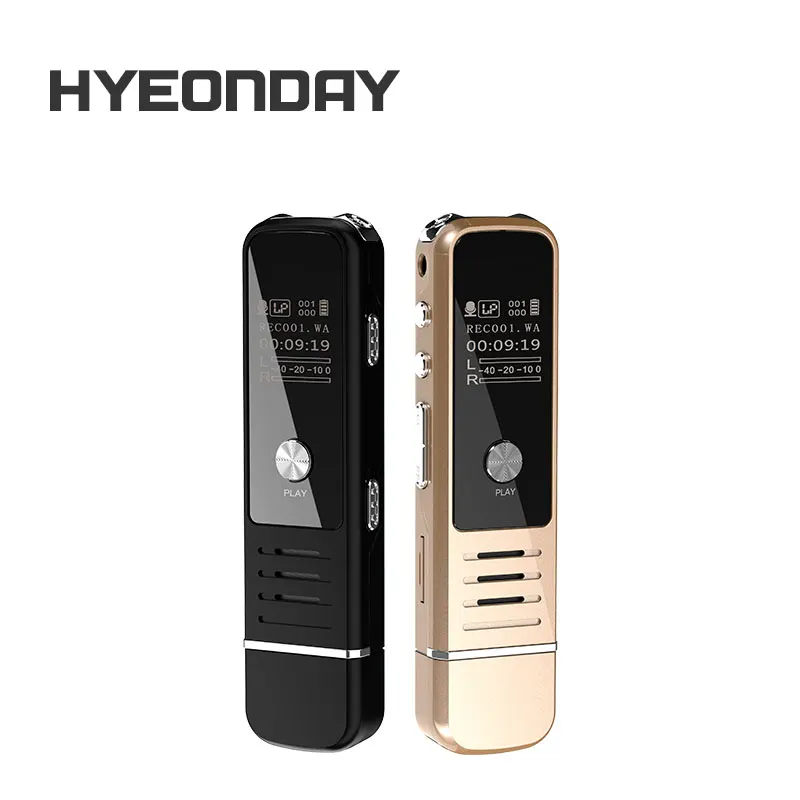 Цифровые диктофоны USB Flash Диктофон K30 hyeonday аудио Регистраторы S MP3 плееры Шум