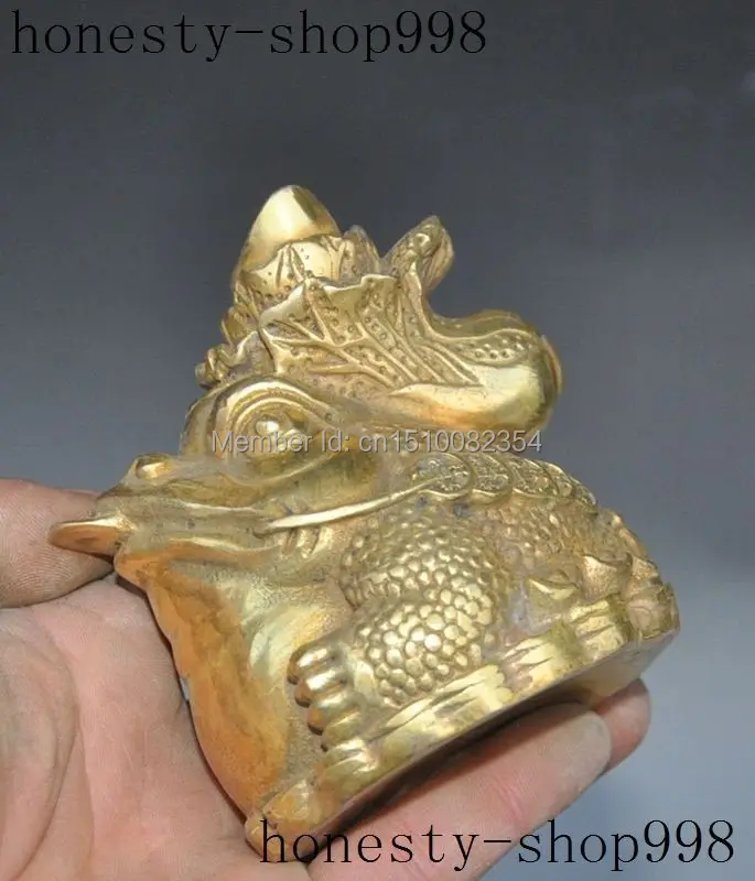Китайский латунный по феншуй богатство деньги монета слиток жаба Bufo лягушка