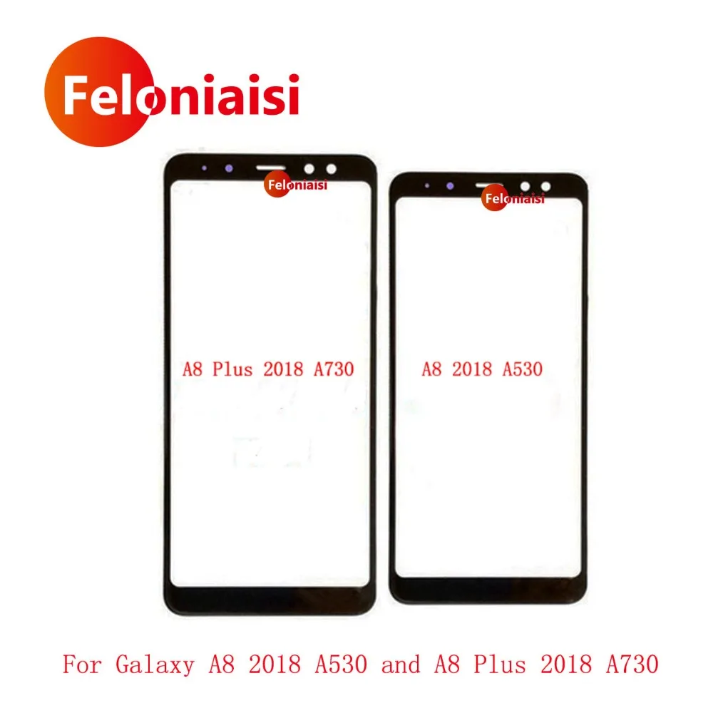 10 шт./лот для samsung Galaxy A8 2018 A530 A530F A530DS плюс A730 A730F A730DS Сенсорный экран Внешний Стекло