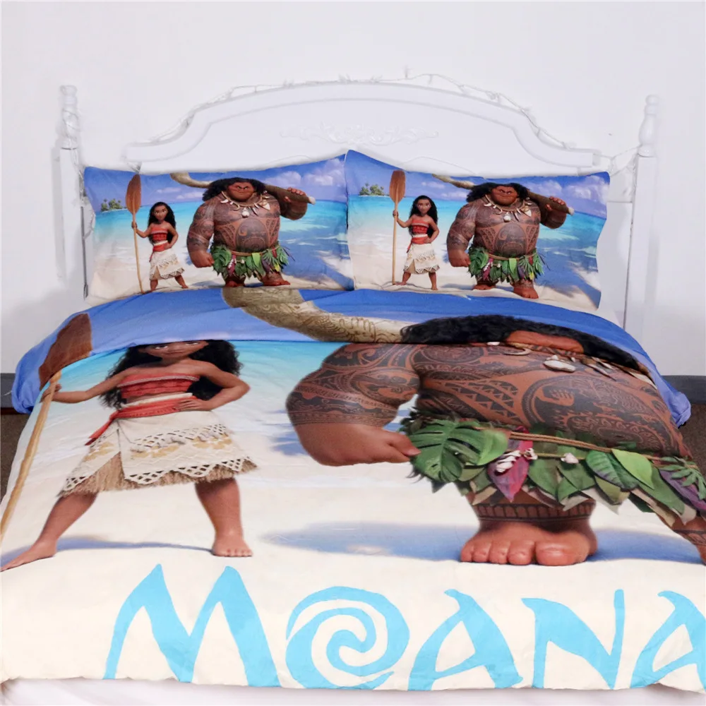 

Disney Moana Bedding Sets ChildrenTwin Full Queen King Size USA Bed Duvet Cover Set Bedlinen 3 Pieces