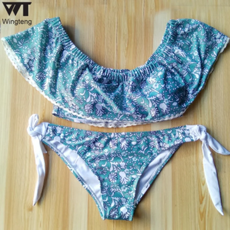 Рюшами старинные женщин купальники купальник пуш ап Купальники женские 2017