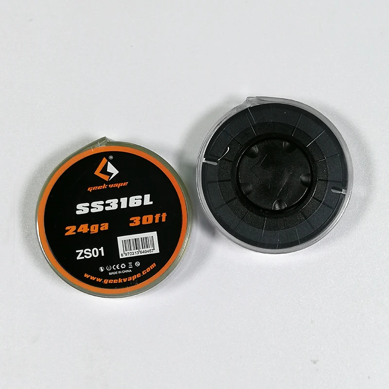 30 футов GeekVape SS316L 24GA 26GA 28GA катушка провода DIY нагревательный провод для электронной сигареты RDA RBA Атомайзер