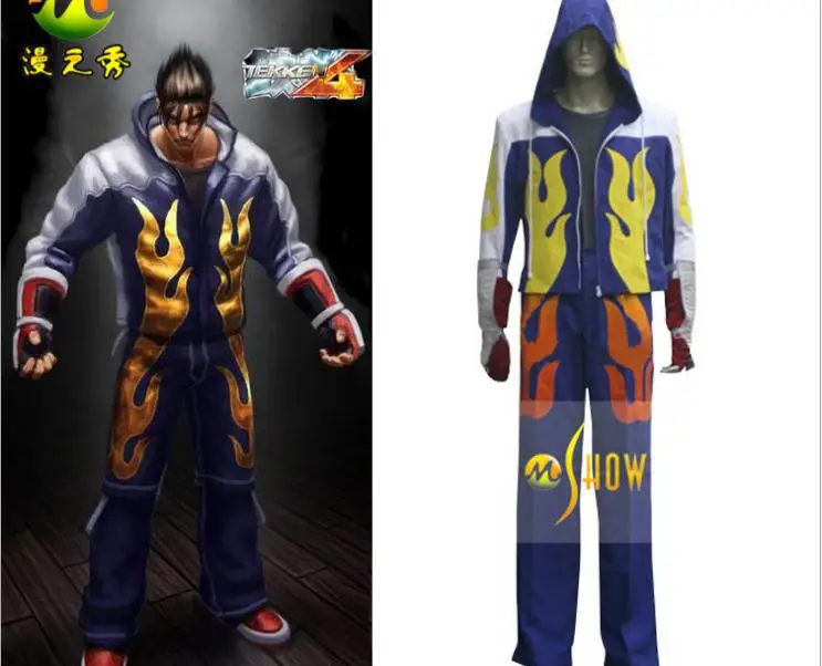 Аниме tekken Kazama Косплей Костюм Цзинь казама|cosplay costume|jin kazamajin kazama costume |