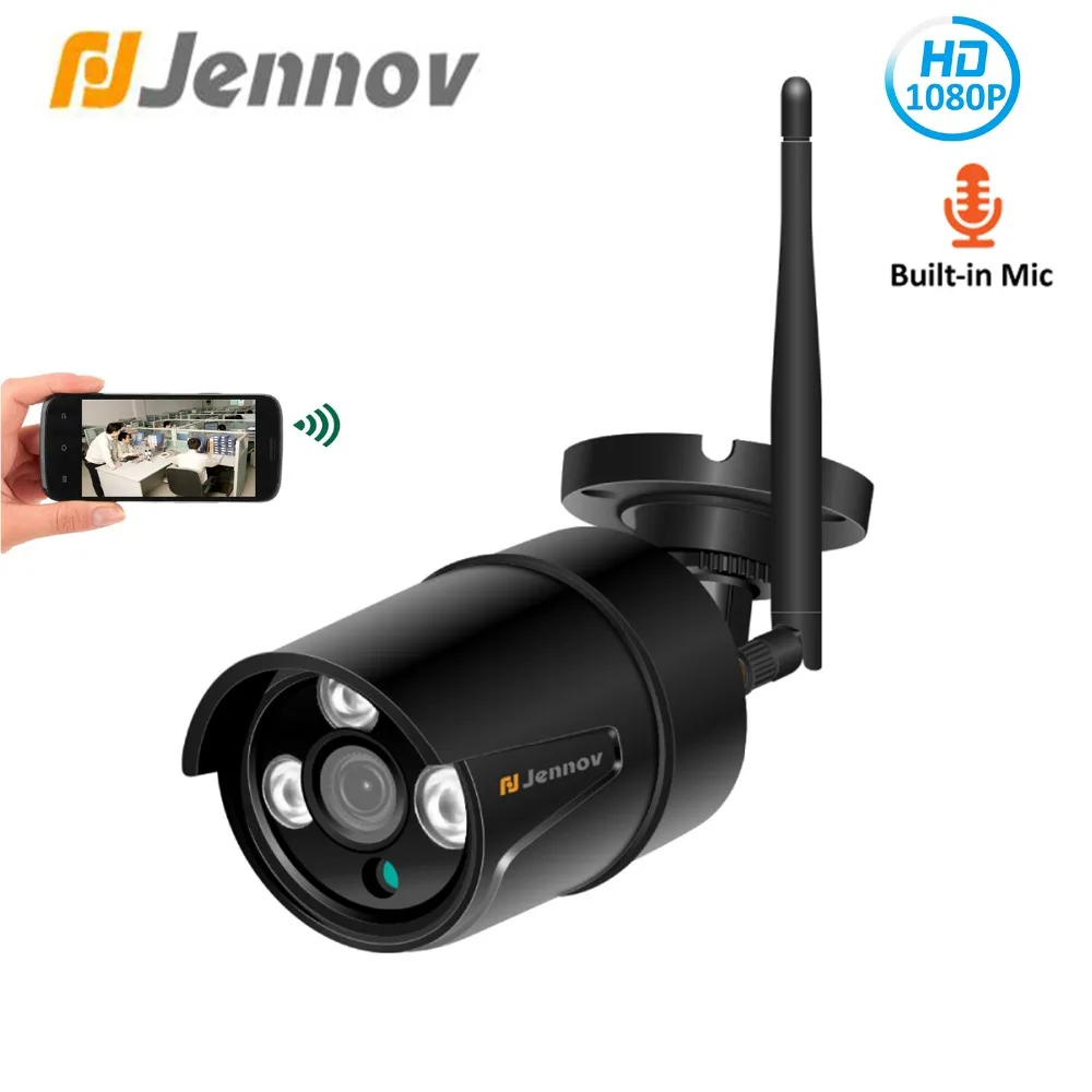 Jennov 1080P 2MP видео наблюдения IP камера WiFi наружная Домашняя безопасность беспроводная камера ONVIF аудио запись P2P детский монитор HD
