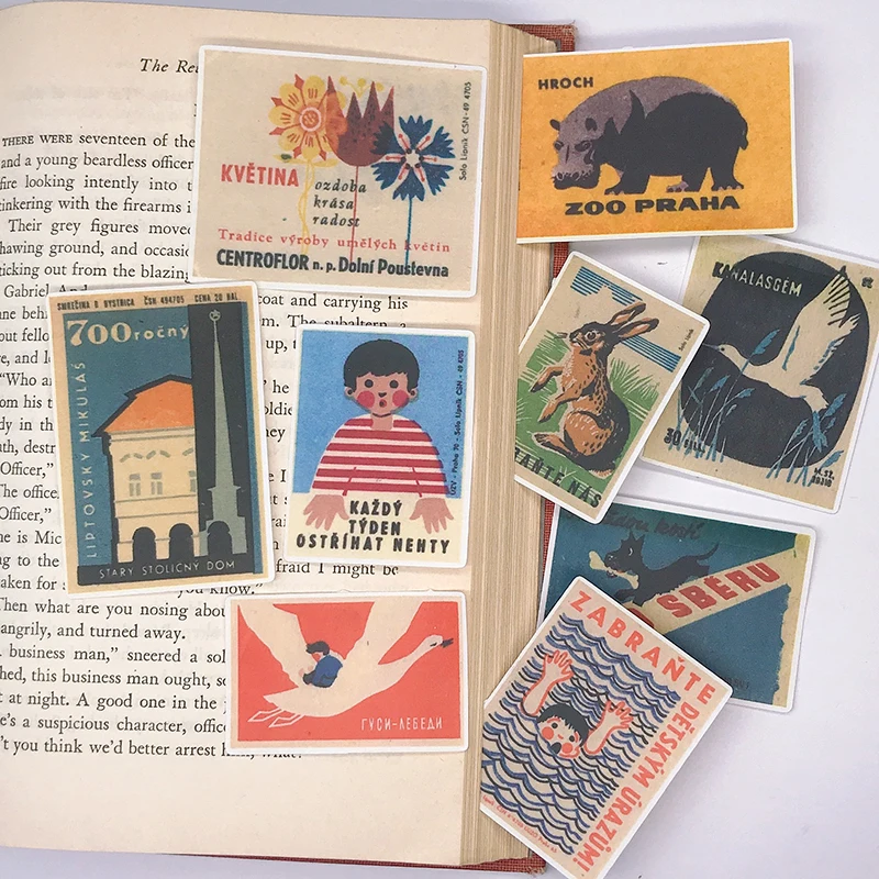 

Square Old posters Scrapbooking Stickers Decorative marking note Decorative Sticker DIY Scrapbooking Label Diary Album
