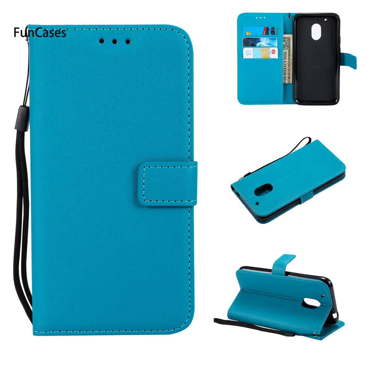 Новинка искусственная кожа Чехол СПС Estuche Moto G4 играть кронштейн Дело протектор