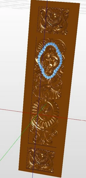 Высокое качество 3D модель STL рельеф для cnc STL формат мебели- Door_1