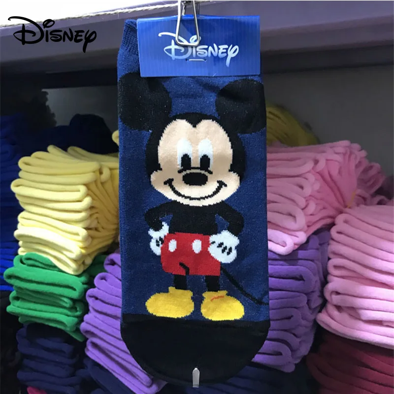 Disney Короткие полусапожки женские носки ярких цветов с рисунком комплект Микки