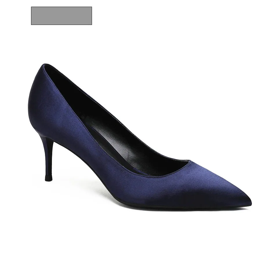 KATELVADI/женские туфли-лодочки женские туфли на шпильке 6,5 см; chaussure femme Talon; черные свадебные туфли на высоком каблуке K-327