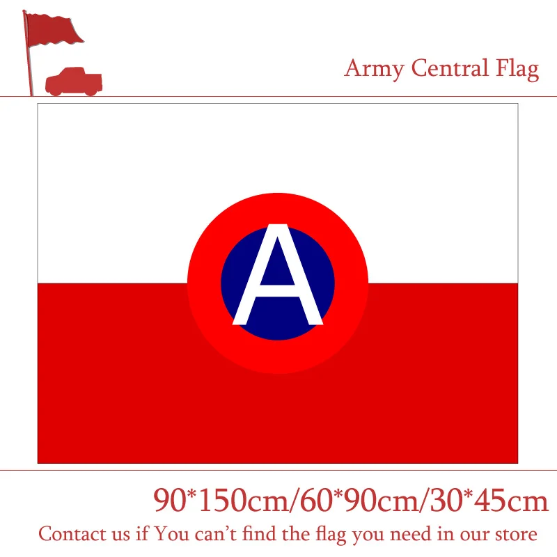 Армейский центральный армейский Северный флаг 3x5ft Летающий 90*150 см 60*90 30*45