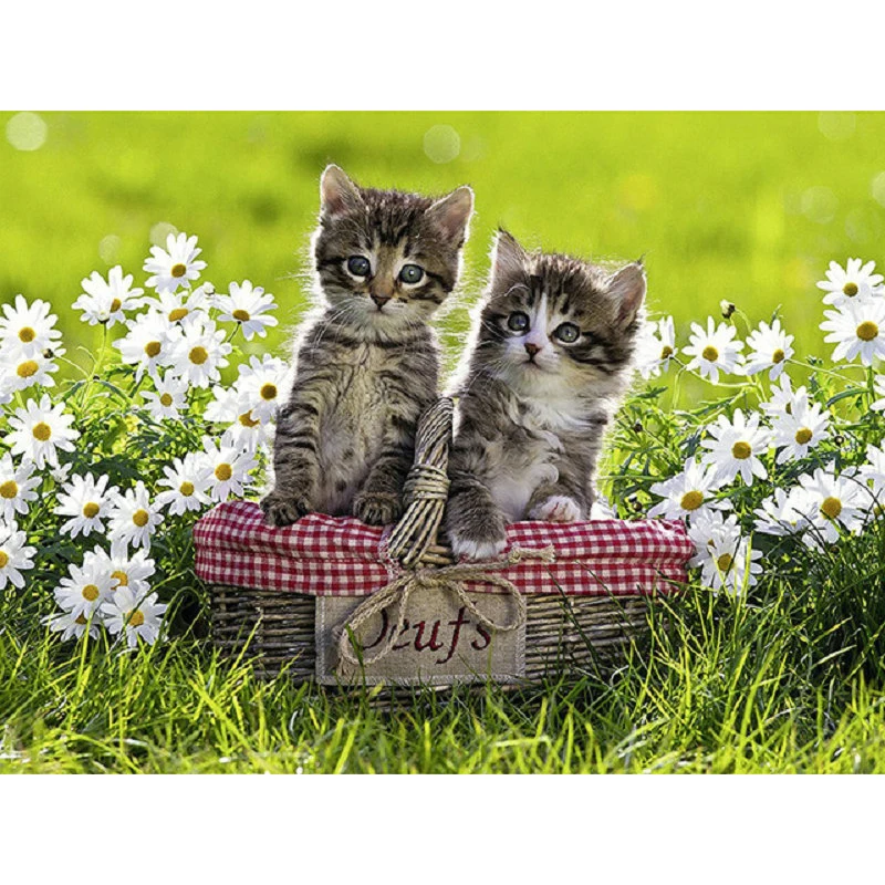 

YIKEE 5d Diamond Mosaic Cat Sale Diamond Painting Full Square Rhinestones DIY Diamonds Mosaic Hobby y1627