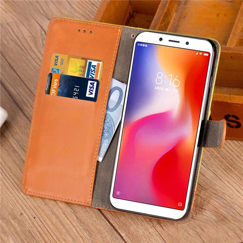 Xiaomi Redmi 6 Pro Чехол Redmi 6A чехол из джинсовой кожи Мягкий Силиконовый Футляр флип-чехол для телефона Xiomi Redmi A6 6 A 6Pro Coque Fundas