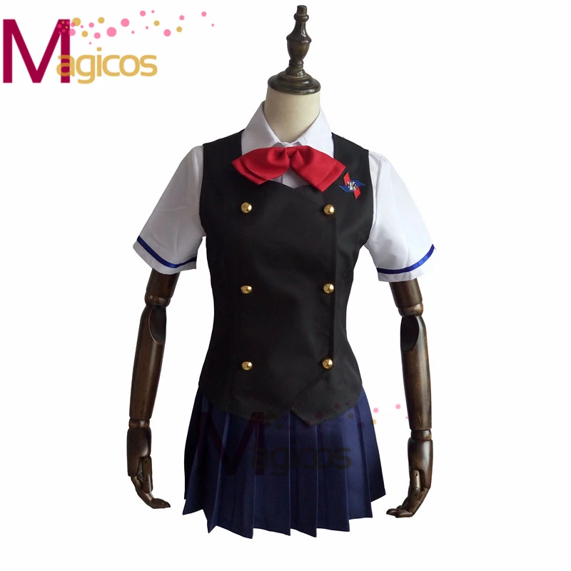 Аниме еще Мисаки Мэй Аказава Изуми школьная форма платье Косплей Костюм на