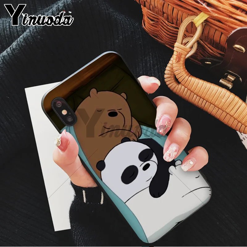 Yinuoda Мы Голые Медведи miniso Coque чехол для телефона для iPhone 6S 6plus 7plus 8 8Plus X Xs MAX 5 5S XR