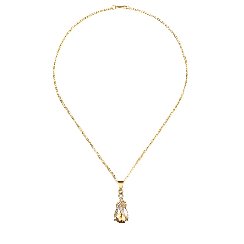 New Water Drop Jewelry Sets Necklace &amp Earrings For Woman Charm Long Pendant Wedding Gift 2018 | Украшения и аксессуары