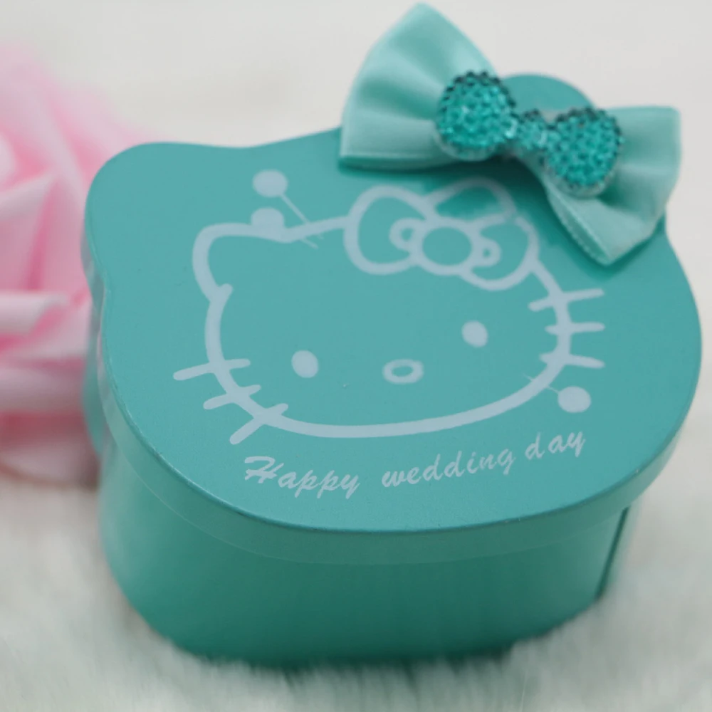 Свадебные украшения KT Cat жестяная тарелка конфетные коробки Hello Kitty форменные
