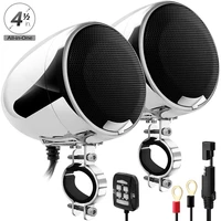 aileap spk400 d 2 channel 4 5 inches motorcycle bluetooth speakers 600w amplifier stereo audio system support aux mp3 chrome