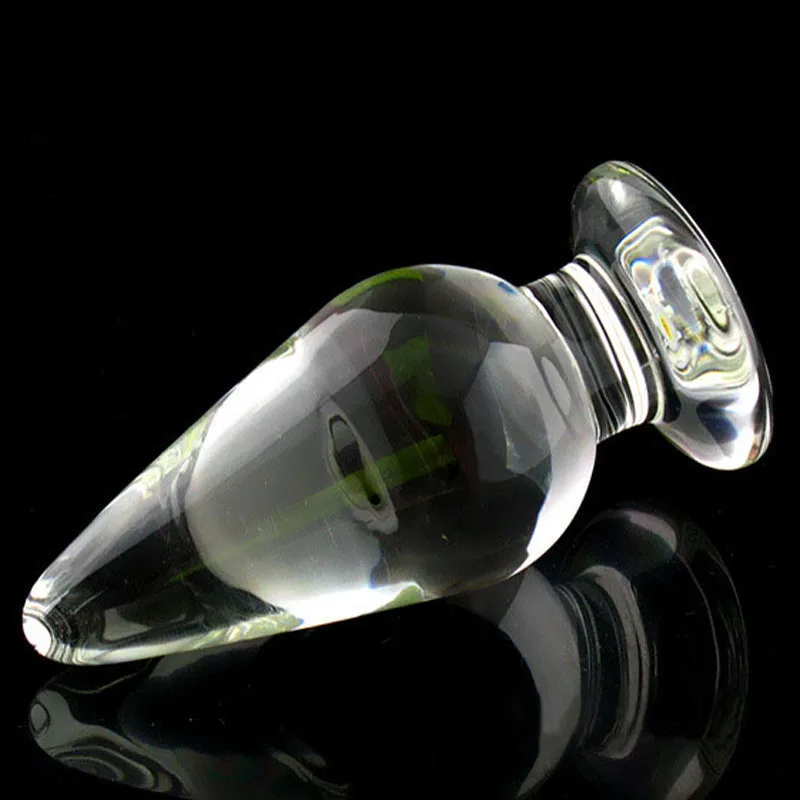 55mm transparent glass anal plug dildo anus dilator expander butt plugs large big buttplug ass sex toys for woman | Красота и