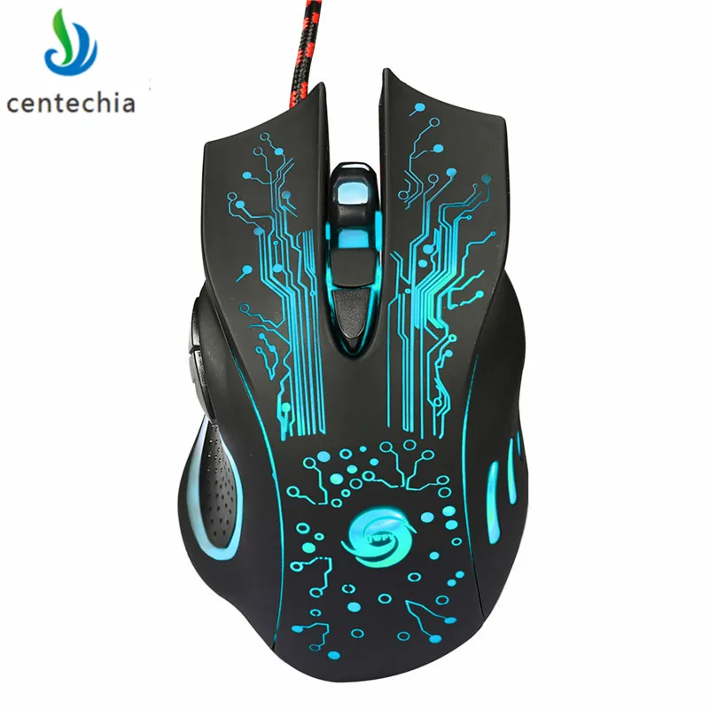 Centechia, новинка, оригинальные геймерские мыши, компьютерная мышь, игровая мышь, 3200 dpi, 6 кнопок, светодиодный, оптическая, USB, проводная мышь для Pro Gamer