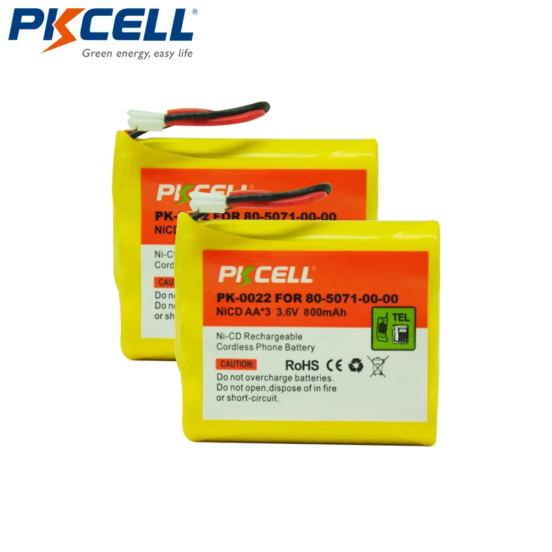 Аккумуляторная батарея для домашнего телефона 2 шт AA * 3 6 В 800 мАч AT&T/Lucent 3300 3301 Vtech 80