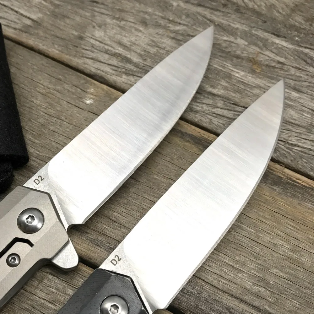 Складной нож LDT Tiger Shark D2 лезвие TC4 титановая ручка для кемпинга охотничьи ножи