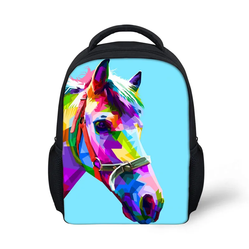 Детский Школьный рюкзак с рисунком животных маленькие ранцы принтом цветных