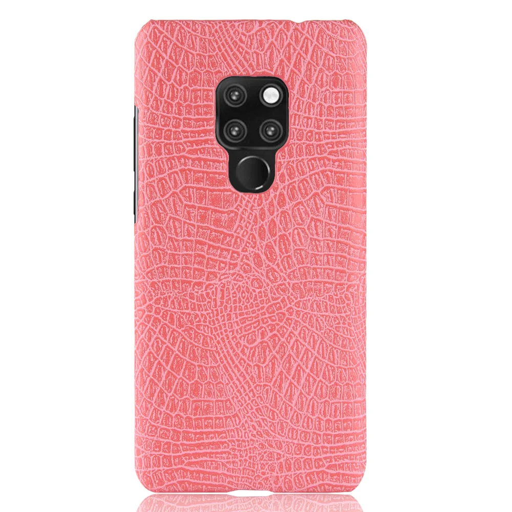 Жесткий чехол из искусственной кожи с текстурой крокодиловой кожи для huawei mate 20X20 pro 20lite 2 9lite pro 8 10lite mate SE 9 mate 7 mini
