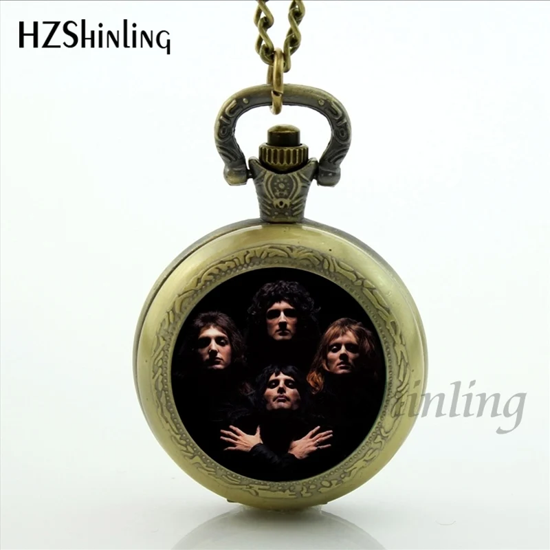 Классическая Роскошная металлическая рок группа Queen богемные карманные часы